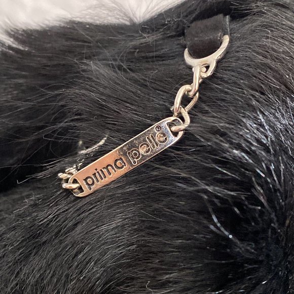 Prima Pelle Genuine Toscana Shearling Lamb Fur Coat with beadwork, Size M - Picture 7 of 7